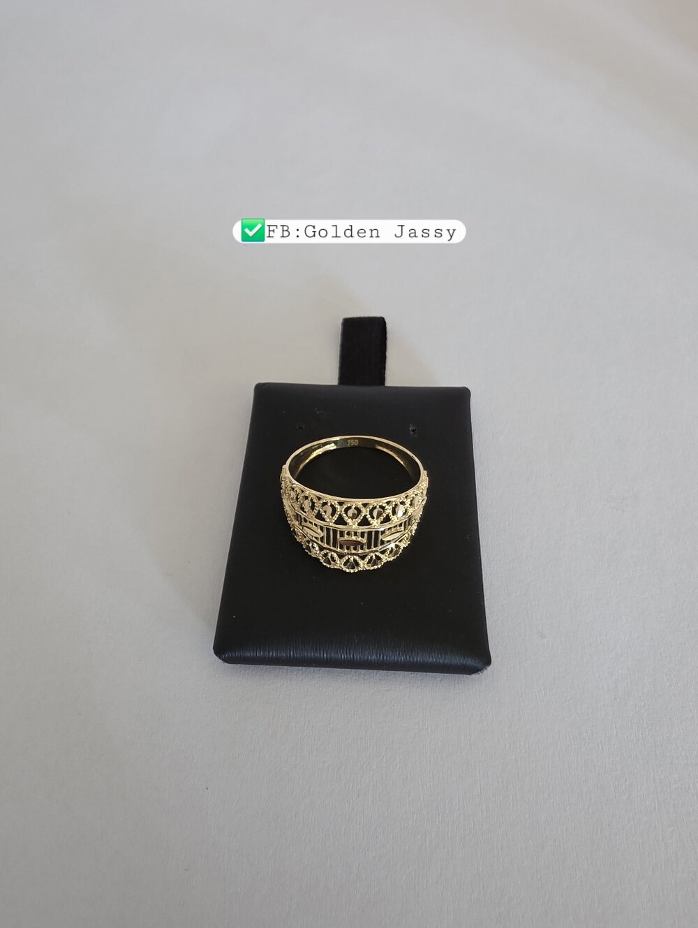 18K Real Gold Power Ring 6
